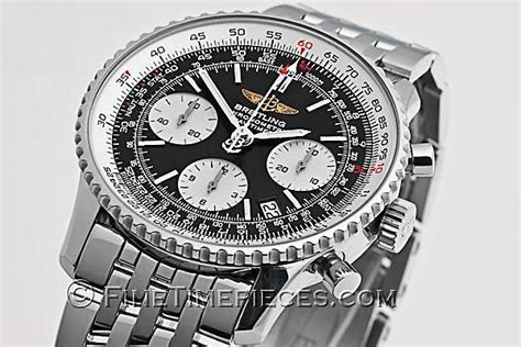 breitling navitimer stahlband gelocht|Breitling Navitimer 42 35.